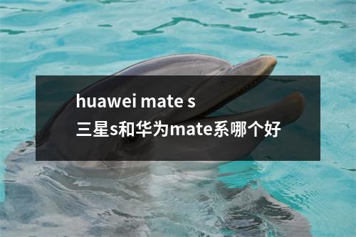 huawei mate s 三星s和华为mate系哪个好