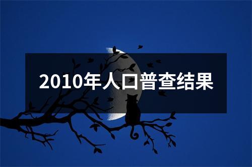 2010年人口普查结果