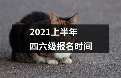 2021上半年四六级报名时间