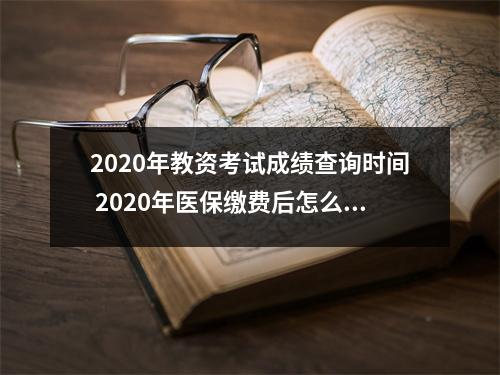 2020年教资考试成绩查询时间 2020年医保缴费后怎么查询结果