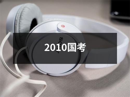 2010国考