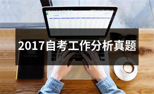 2017自考工作分析真题