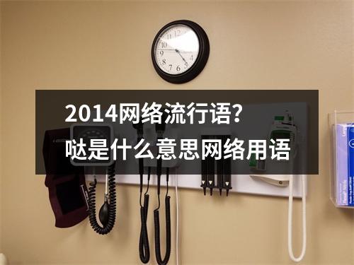 2014网络流行语？哒是什么意思网络用语