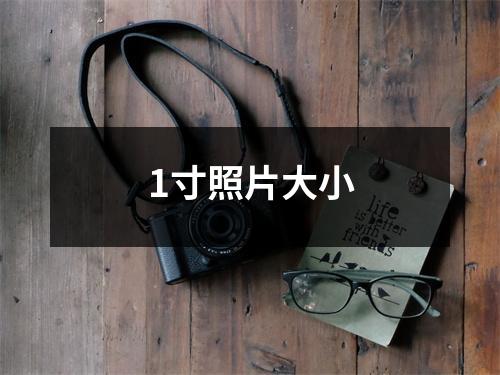 1寸照片大小