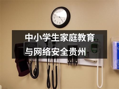 中小学生家庭教育与网络安全贵州