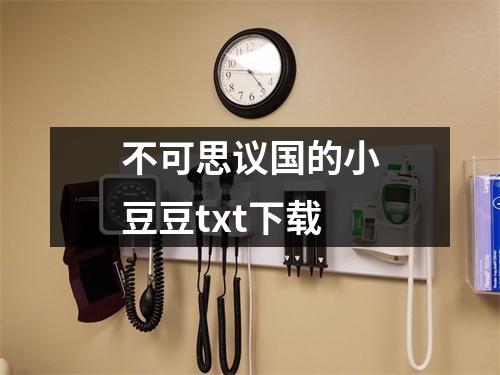 不可思议国的小豆豆txt下载