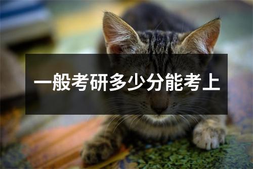 一般考研多少分能考上