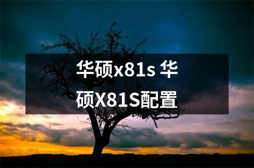 华硕x81s 华硕X81S配置