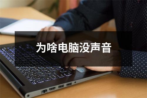 为啥电脑没声音