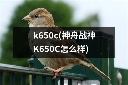 k650c(神舟战神K650C怎么样)