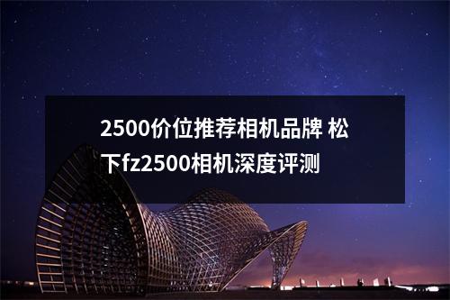 2500价位推荐相机品牌 松下fz2500相机深度评测