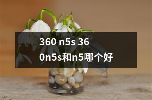 360 n5s 360n5s和n5哪个好