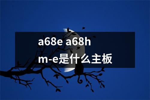 a68e a68hm-e是什么主板