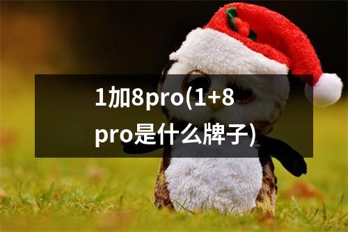 1加8pro(1+8pro是什么牌子)