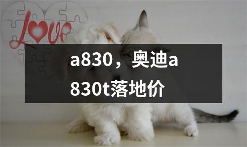 a830，奥迪a830t落地价