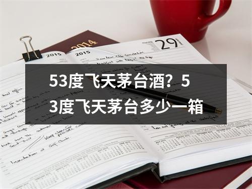 53度飞天茅台酒？53度飞天茅台多少一箱