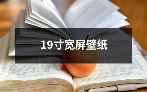 19寸宽屏壁纸