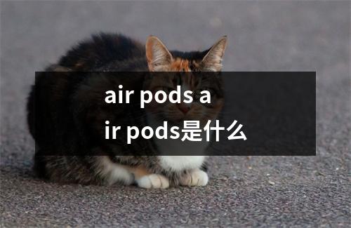 air pods air pods是什么