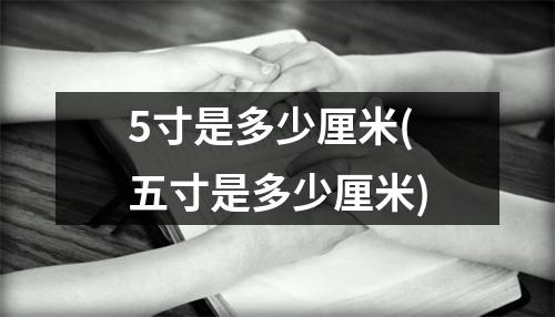 5寸是多少厘米(五寸是多少厘米)