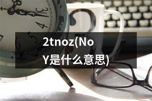 2tnoz(NoY是什么意思)