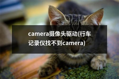 camera摄像头驱动(行车记录仪找不到camera)