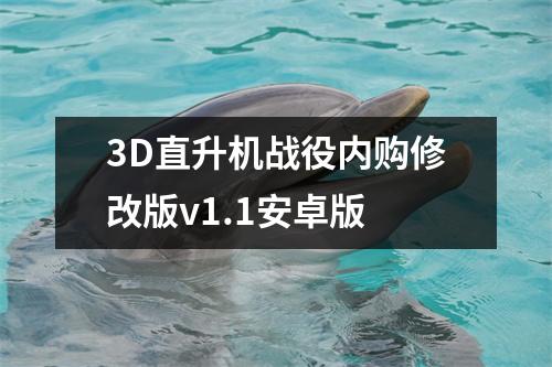 3D直升机战役内购修改版v1.1安卓版