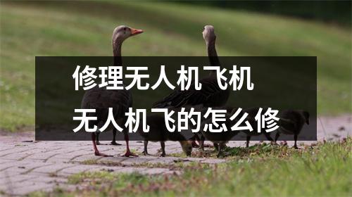 修理无人机飞机 无人机飞的怎么修