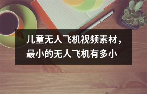 儿童无人飞机视频素材，最小的无人飞机有多小
