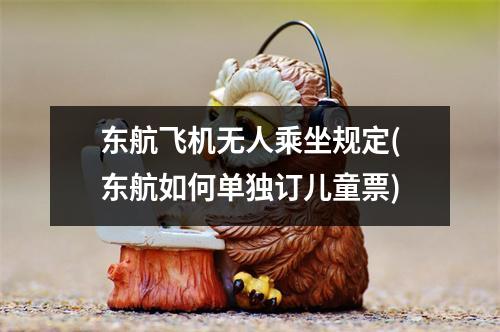 东航飞机无人乘坐规定(东航如何单独订儿童票)