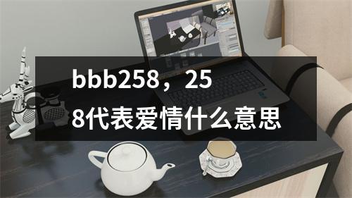 bbb258，258代表爱情什么意思