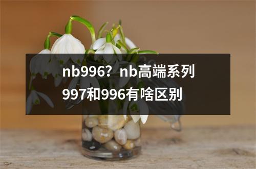 nb996？nb高端系列997和996有啥区别