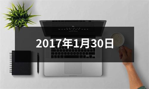 2017年1月30日